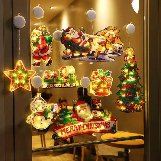 🎄Big sale🎄Christmas Window Hanging Lights