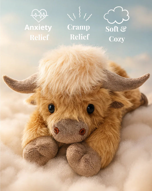🎄Christmas New Gift Toy🐂🎁Cute Cartoon Highland Cow Cuddly Toy