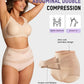 🌸 Last Day Special Price! 🔥Plus-Size High-Waist Cross Tummy Control Panties