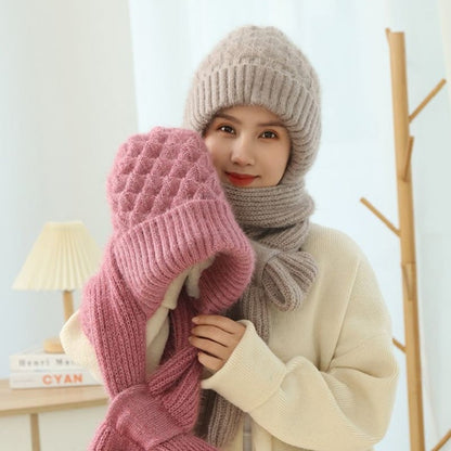 ❄️ Winter Hot Sale-50% OFF🎄Winter Versatile Knitted Hooded Scarf For Women