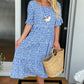 🏖️Summer Hot Sale 60% OFF💃Round Neck Polka Dot Print Midi Dress