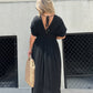 🔥BUY 2 GET 30% OFF💗Slit v-neck effortless maxi long dress