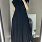 🔥Summer Limited Sale🔥Sleeveless pleated simple solid color dress
