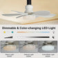 ⏳LAST DAY SALE 60% OFF🔥SmartBreez™ 40W LED Ceiling Fan Light – 20.5” Ultra-Quiet with Remote 🎯 | E27 + FREE B22 Adapter 🔌 | For Bedroom 😴, Kitchen 👩‍🍳 & Garage 🛠️ – UK Ready! 🇬🇧