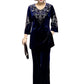 💕Christmas Sale 50% OFF💕Women's Velvet Rhinestone Top & Pants Set