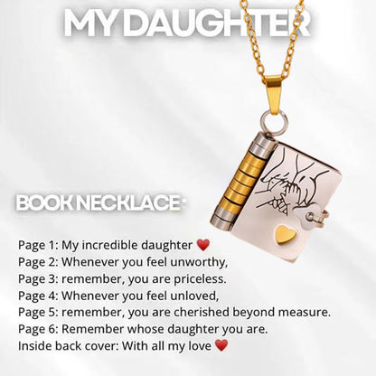 🔥🔥My Little Star Book Necklace for Daughter, Birthday Day Gift Graduation Jewelry of Love