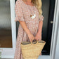🏖️Summer Hot Sale 60% OFF💃Round Neck Polka Dot Print Midi Dress