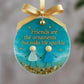 ⏳Friendship Sea Glass Christmas Ornament🌊✨Shaped by Nature & Crafted by Hand💝