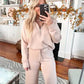 💝Black Friday Sale 50% OFF!!⚡🎀Women's 2 Piece Casual Outfits Sweatsuit Set