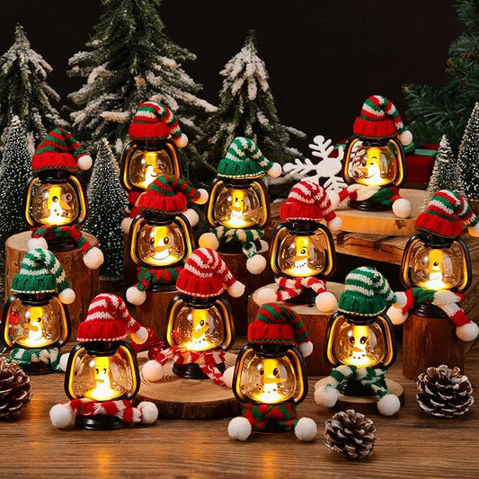 🎄Christmas Sale🎅🏻 - Buy 1 Get 1 Free⛄ Snowman Lantern with Hats and Scarves