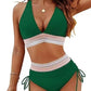 ⏰Last Day Promotion - 2025 High Waisted Tummy Control Color Block Bikini Sets