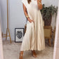 🔥Summer Limited Sale🔥Sleeveless pleated simple solid color dress