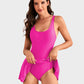 🔥LAST DAY SALE - ONLY £13.99!!⚡50K+ SOLD!👙Women's One Piece Tummy Control Tie Knot Swimsuit