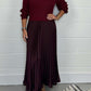 💃2025 Hot Sale - 50% OFF🔥Women’s Stylish and Elegant Round-neck Pleated Dress