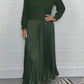 💃2025 Hot Sale - 50% OFF🔥Women’s Stylish and Elegant Round-neck Pleated Dress
