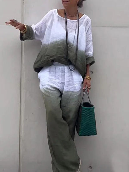 🔥BUY 2 GET 10% OFF💝Women's Casual And Comfortable Gradient Two-Piece Set