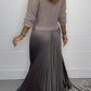 💃2025 Hot Sale - 50% OFF🔥Women’s Stylish and Elegant Round-neck Pleated Dress