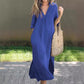 50% OFF🔥Elegant V-Neck Slit Dress