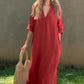 50% OFF🔥Elegant V-Neck Slit Dress