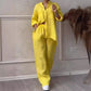 🌸Women's 2 Piece Outfits Button Down Shirt & Pants