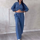 🌸Women's 2 Piece Outfits Button Down Shirt & Pants