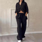 🌸Women's 2 Piece Outfits Button Down Shirt & Pants