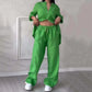 🌸Women's 2 Piece Outfits Button Down Shirt & Pants