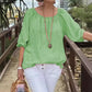 🔥BUY 2 GET 10% OFF💝Women's Plus Size Casual Midi-Sleeve Top