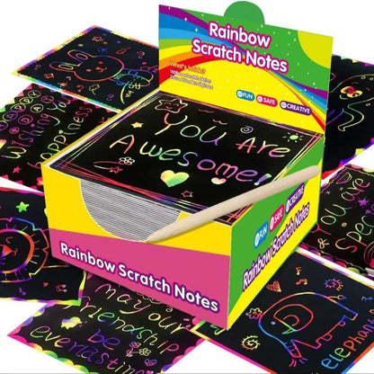 🌈Creative Rainbow Scratch Paper Art Set