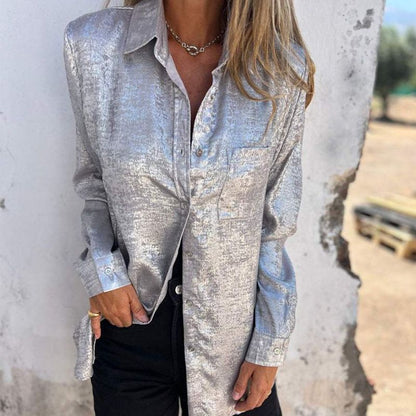 ✨Casual Fashionable Lapel Shirt for Women