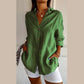 👚Classic Pleated Textured Single-Breasted Lapel Shirt for Women
