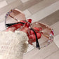 2023 Woman Rimless Diamond Sunglasses