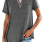 Fashion Solid Color Pocket Short Sleeve T-Shirt
