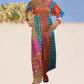 Women’s Bohemian Patchwork Colorful Maxi Dress