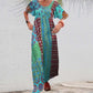 Women’s Bohemian Patchwork Colorful Maxi Dress