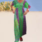 Women’s Bohemian Patchwork Colorful Maxi Dress
