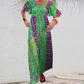 Women’s Bohemian Patchwork Colorful Maxi Dress