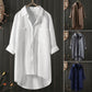 🎁Hot Sale 49% OFF💖Women's Shirt Made Of Single -Colored Cotton Linen