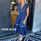 Women's Casual Patchwork Ruffled Dress
