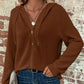 🍂Fall Specials🍂Women’s Trendy Solid Color Hooded Long Sleeve Top