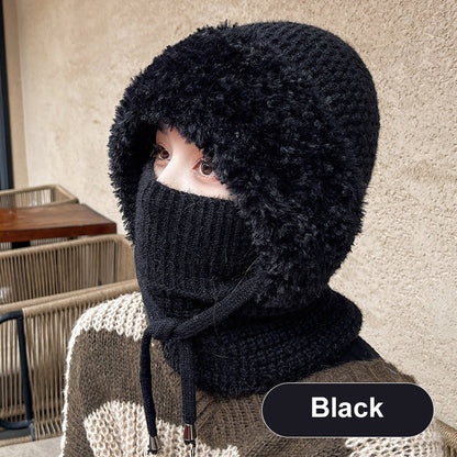 🎅🏻Christmas Sale 60% Off🎄Women's Winter One-Piece Knitted Beanie Scarf Mask 3-in-1 Balaclava