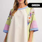 🍂Autumn Sales 49% OFF🔥Women's Batwing 3/4 Sleeve Stripe Patchwork Blouse