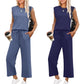 ⏳ 50% OFF⏰2026 New Women's Sleeveless Top & Wide-Leg Pants 2-Piece Set