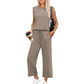 ⏳ 50% OFF⏰2026 New Women's Sleeveless Top & Wide-Leg Pants 2-Piece Set