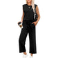 ⏳ 50% OFF⏰2026 New Women's Sleeveless Top & Wide-Leg Pants 2-Piece Set