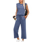 ⏳ 50% OFF⏰2026 New Women's Sleeveless Top & Wide-Leg Pants 2-Piece Set