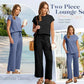 ⏳ 50% OFF⏰2026 New Women's Sleeveless Top & Wide-Leg Pants 2-Piece Set