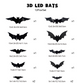 🎅Halloween 50% Off Sale🦇Halloween 3D Lighted Bats