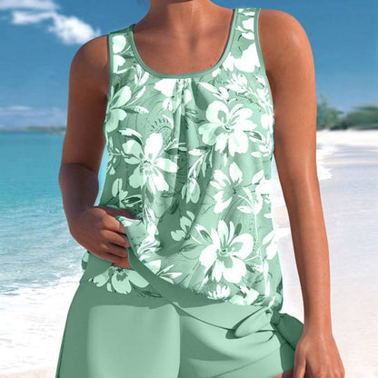 👙Summer Sale 49% OFF🌺Women's Printed Tankini Swimsuit
