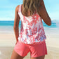 👙Summer Sale 49% OFF🌺Women's Printed Tankini Swimsuit